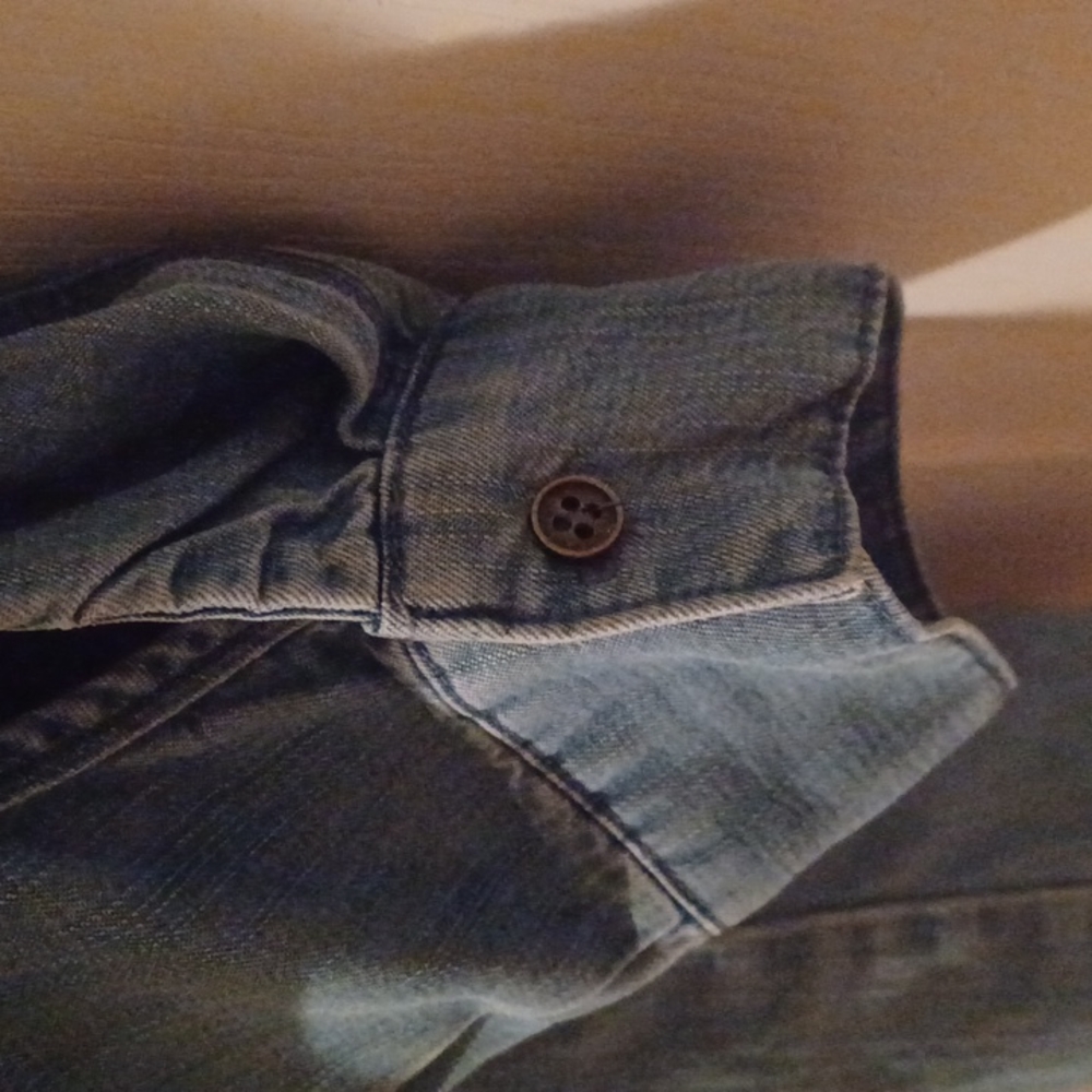 Altar'd State Distressed Chambray Denim Dress - Picture 4 of 7